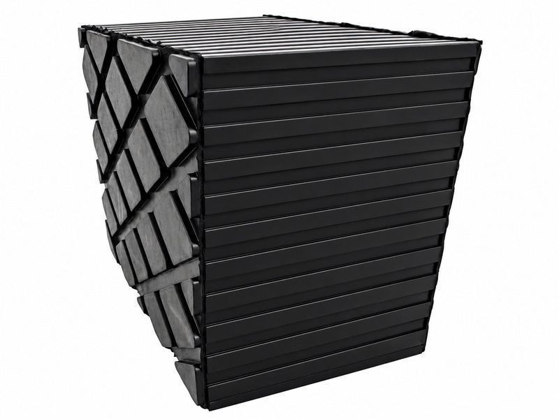 Гумен тампон квадратен за ножичен подемник 160x120х100 мм gebo tools