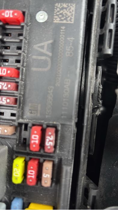 Tablou sigurante opel astra j facelift 1.6 DTH  EURO 6 an 2017