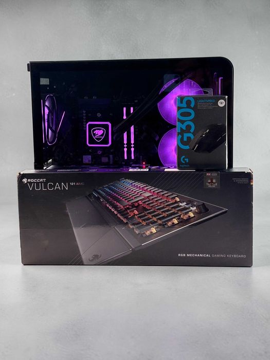 Геймърски Компютър Ryzen 9 5900X + RX 6700 XT Sapphire Nitro | 32GB | 1TB NVMe | AIO | Мишка + Клавиатура