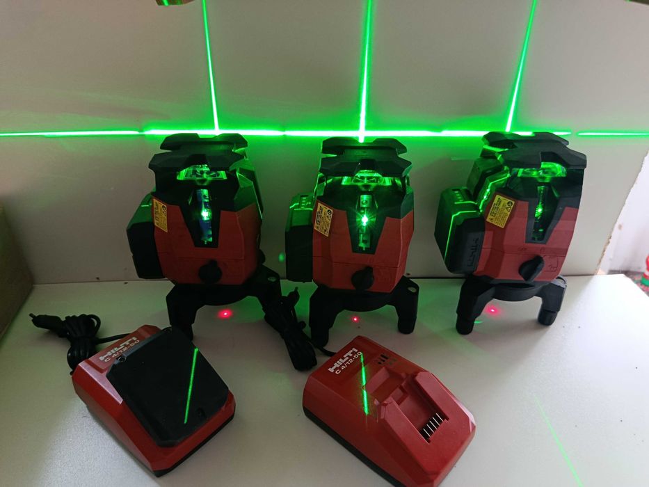 corp Nivela Laser Multiliniar VERDE HILTI PM 40-MG Boloboc HV 360 baterie acumulator 12V