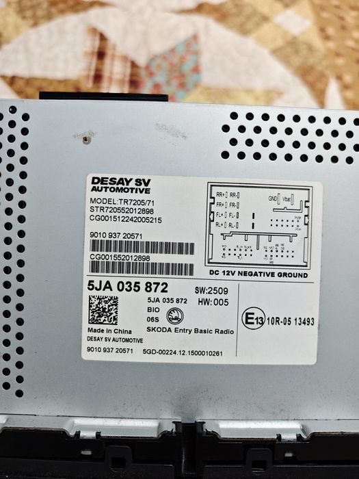 Radio Skoda Rapid