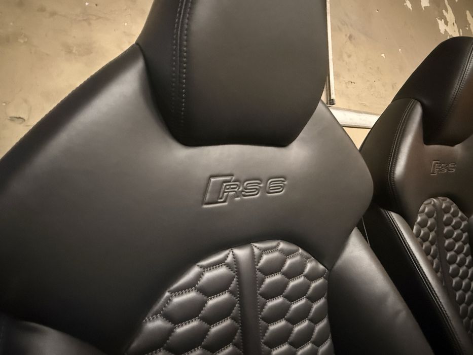 Салон за Audi Rs6 4G C7 C7.5 Електрически Кожен салон с подгрев памет надуване ( rs6 a6 s6 ) ( Седалки Кори )