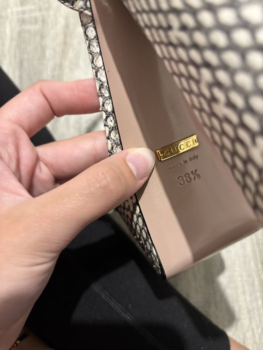 sandale gucci din piele de piton originala