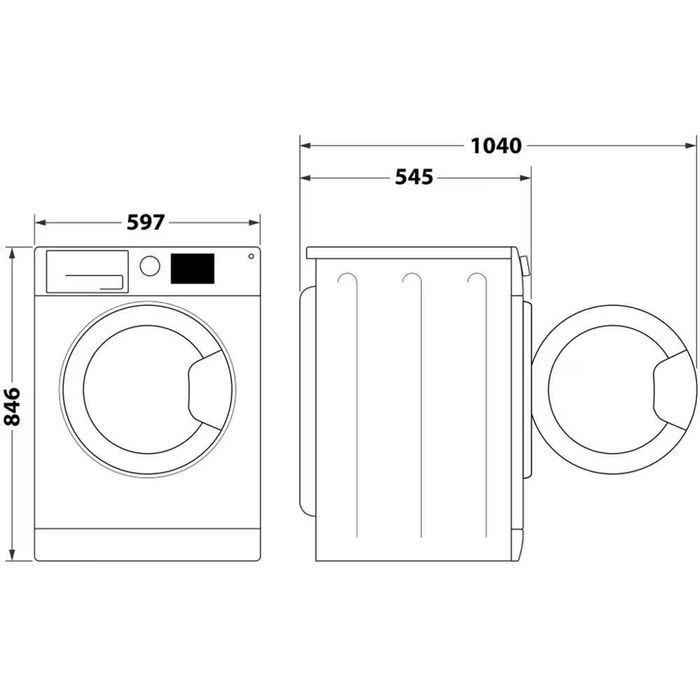 NOU! Uscator de rufe WHIRLPOOL WPS D8 WBS EE 6th Sense Pompa de caldura 8 kg 15 programe Clasa D alb