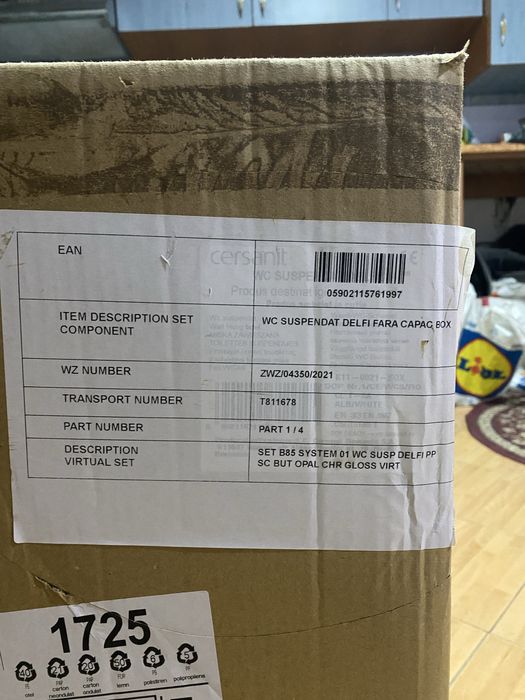 Vas WC pentru bazin ingropat