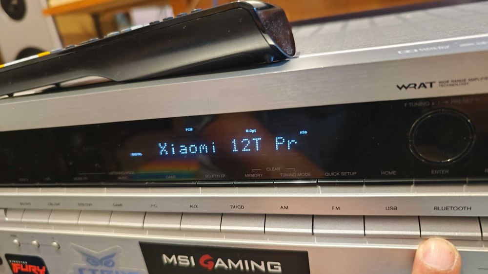 receiver Onkyo TX-SR333 cu bluetooth HDMI 4k/60 telecomandă