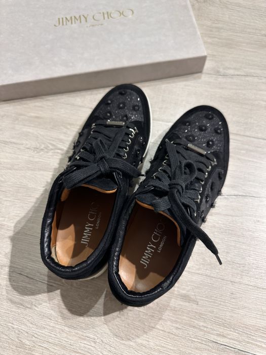 Замшевые кроссовки Jimmy Choo