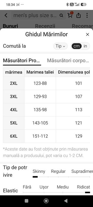 Vând sort baie 5 xl