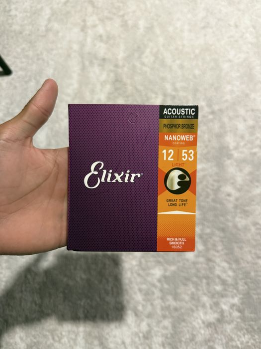 Новые струны Elexir nanoweb 12-53
