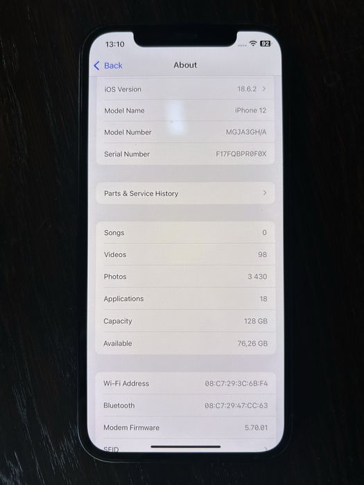 Iphone 12 128gb black