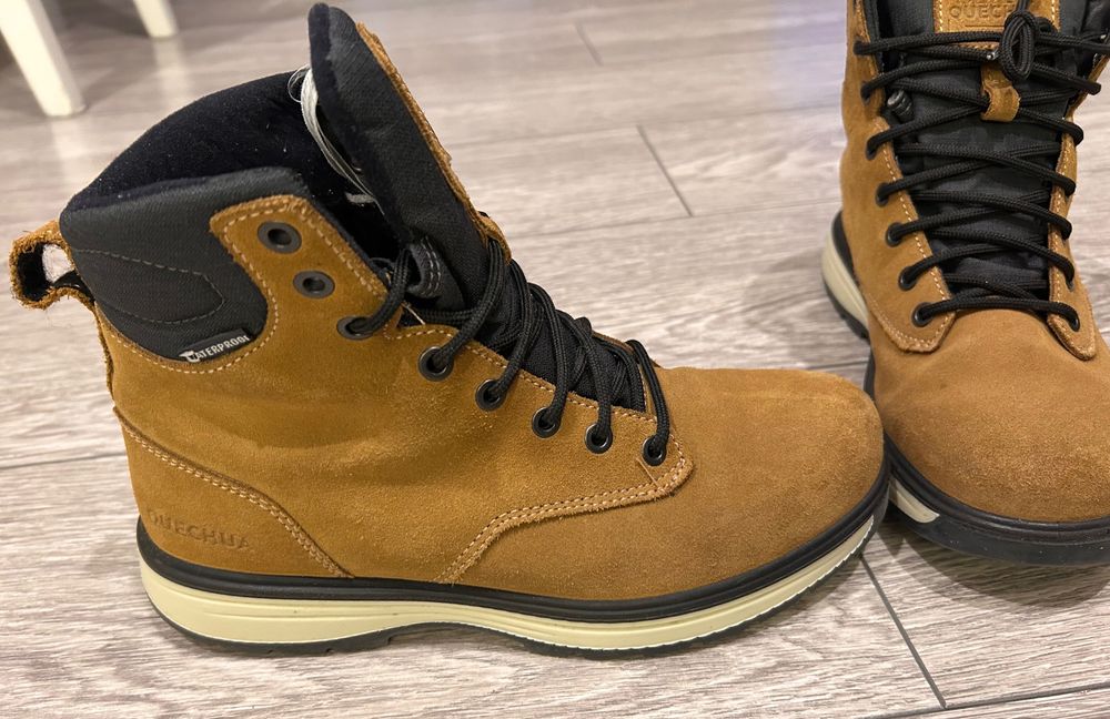 Ghete piele de iarna Quechua - Baieti