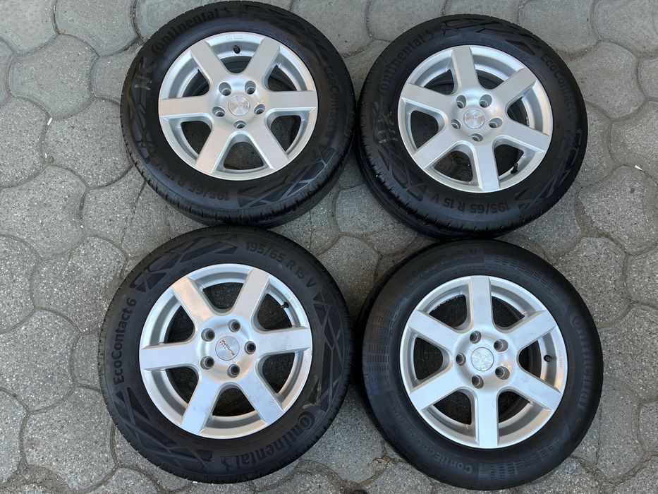 Jante aliaj 5x112mm, anvelope vara 195/65 R15, VW, Audi, Seat, Skoda Mercedes