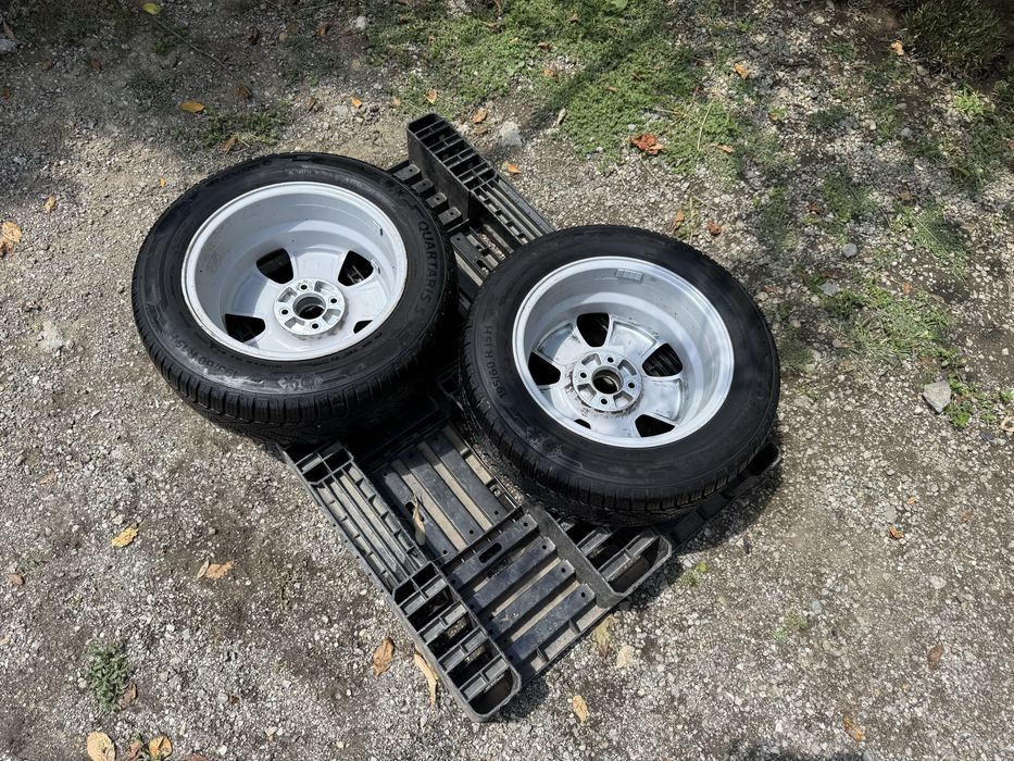 2бр.НОВИ Резервни гуми+АЛУМИНИЕВИ ДЖАНТИ 15" 4x100-Opel,Chevrolet,Fiat