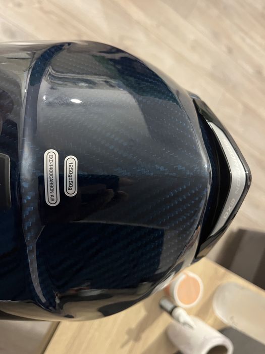 Каска за мотор Scorpion Exo 1400 Carbon Air Solid Blue