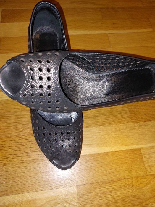 Черни летни елегантни обувки