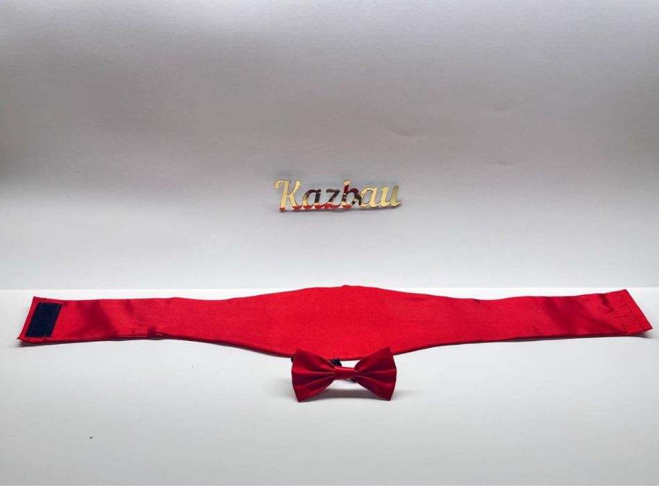 Красный пояс без бабочки