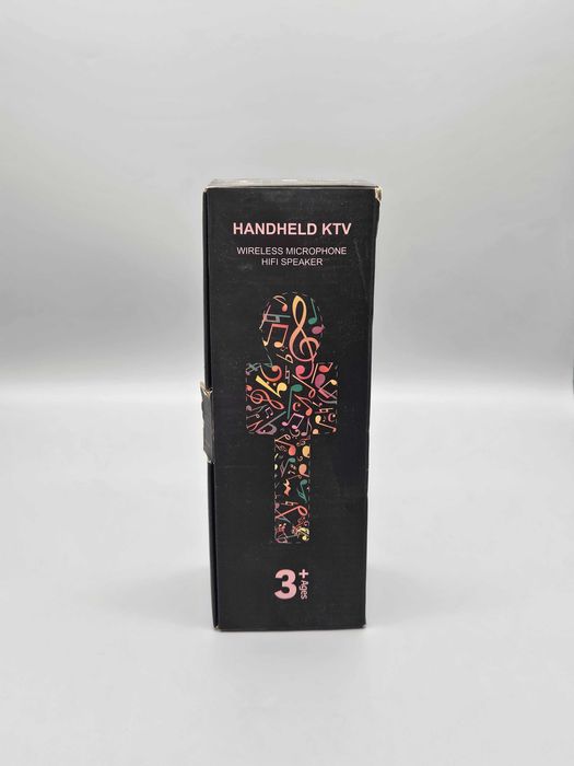 Безжичен караоке микрофон с вграден високоговорител – Розов