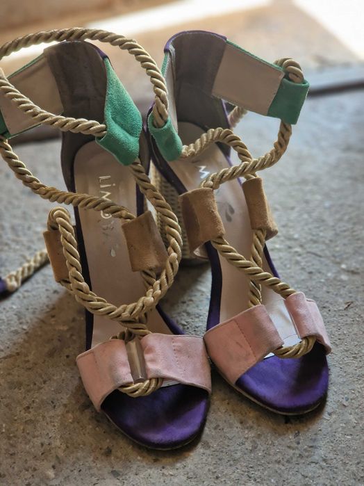 Дамски сандали на ток 39 номер