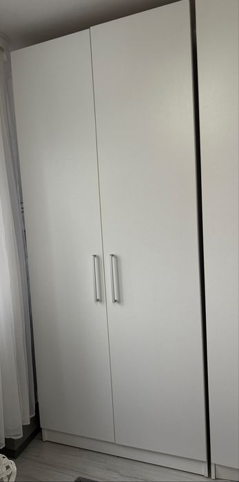 Dulap/șifonier/dresing 2 bucati albe noi