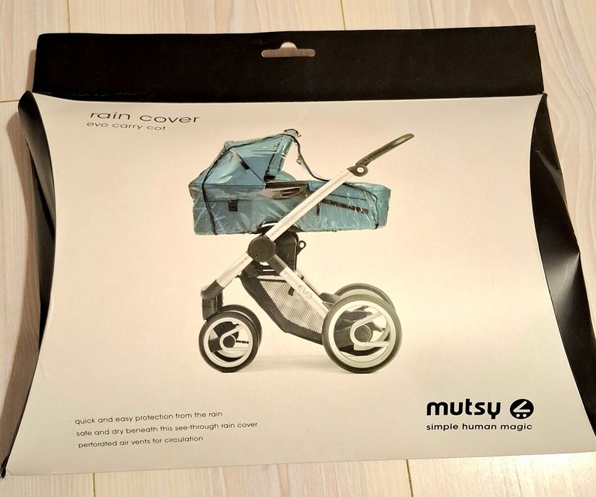 MUTSY Дъждобран за зимен кош за новородено EVO - нов в опаковка - 20 e