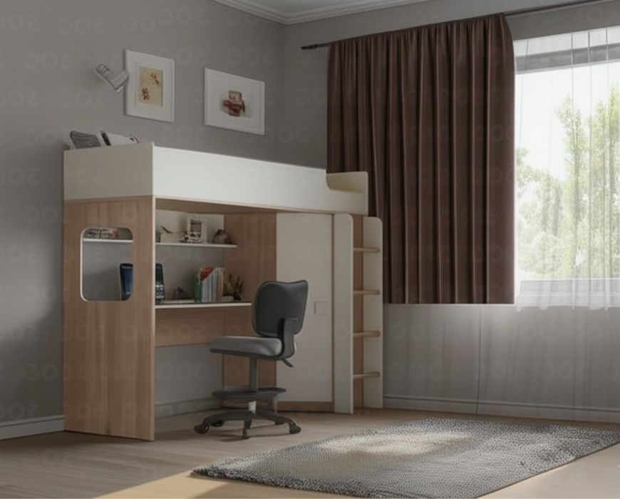 Кровать чердак детская + матрас