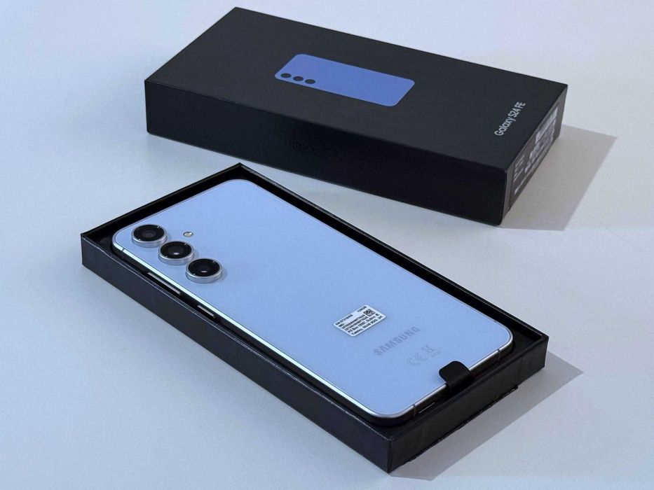 Бартер! НОВ! Samsung Galaxy S24 FE Blue (Син) 0 Цикъла.
