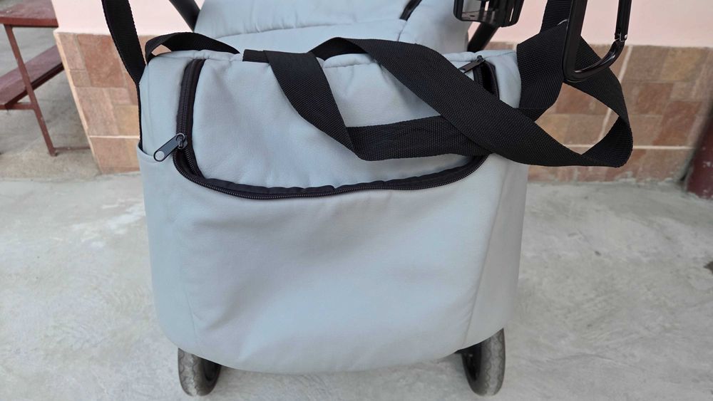 Бебешка количка Milu kids Atteso Ledo, 3 в 1, еко кожа