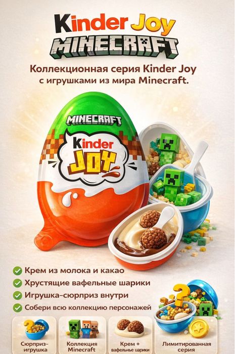 Киндер joy майнкрафт