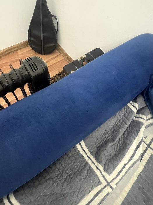 Диван хороший чистый синий