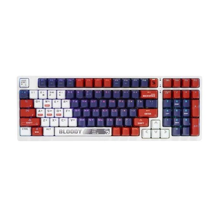 A4Tech Bloody WS98/WS87 RED+Mechanical Switch Gaming Клавиатура+/