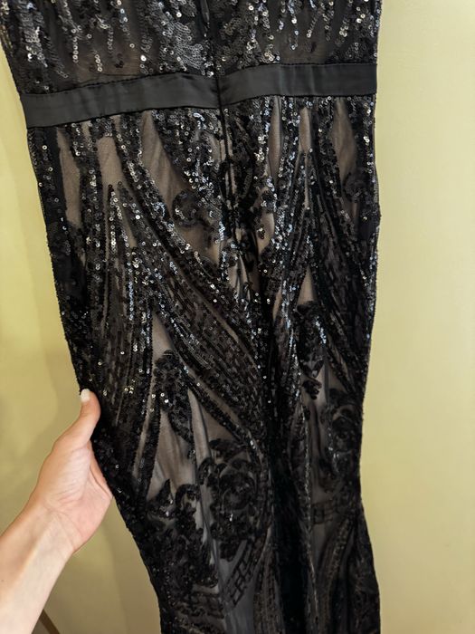 Официална черна рокля хс-с