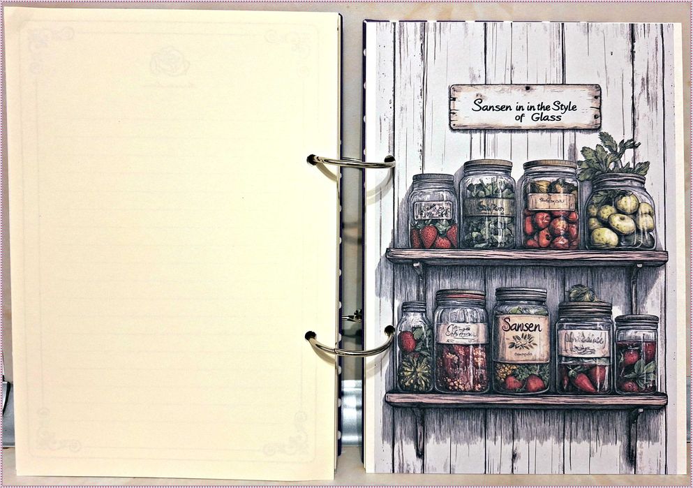 Тефтер за рецепти "Лукчета" в лилаво