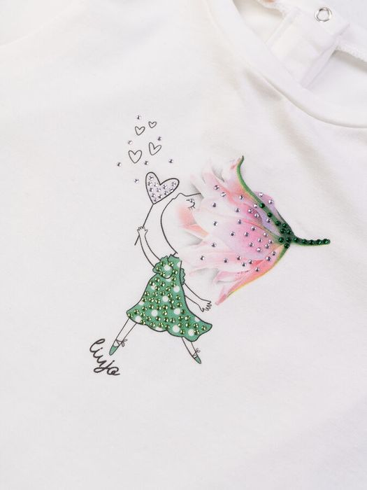 Liu Jo комплект тениска и дънки  бебе 9 месеца