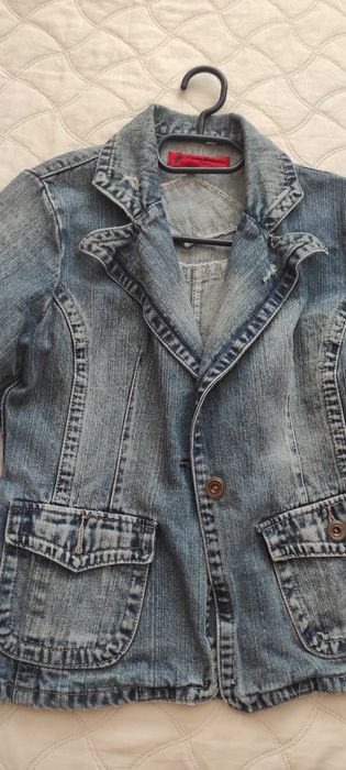 Дамско дънково яке