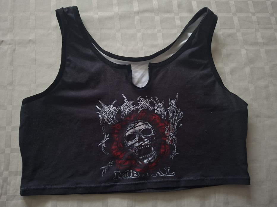 Alt Черен cropped топ