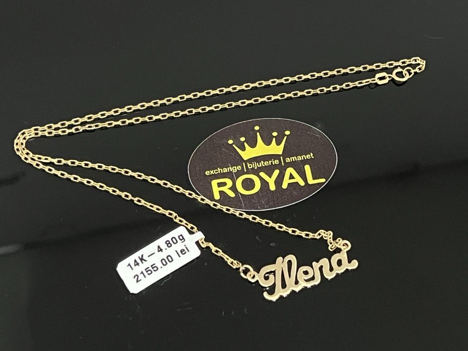 Bijuteria Royal CB : Lantisor dama ILENA aur 14k 585  4,80 gr