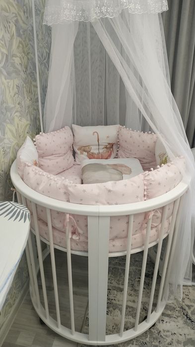 Детская кроватка 8 в 1 б/у