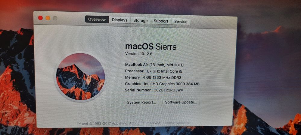 Macbook Air 13" mid 2011