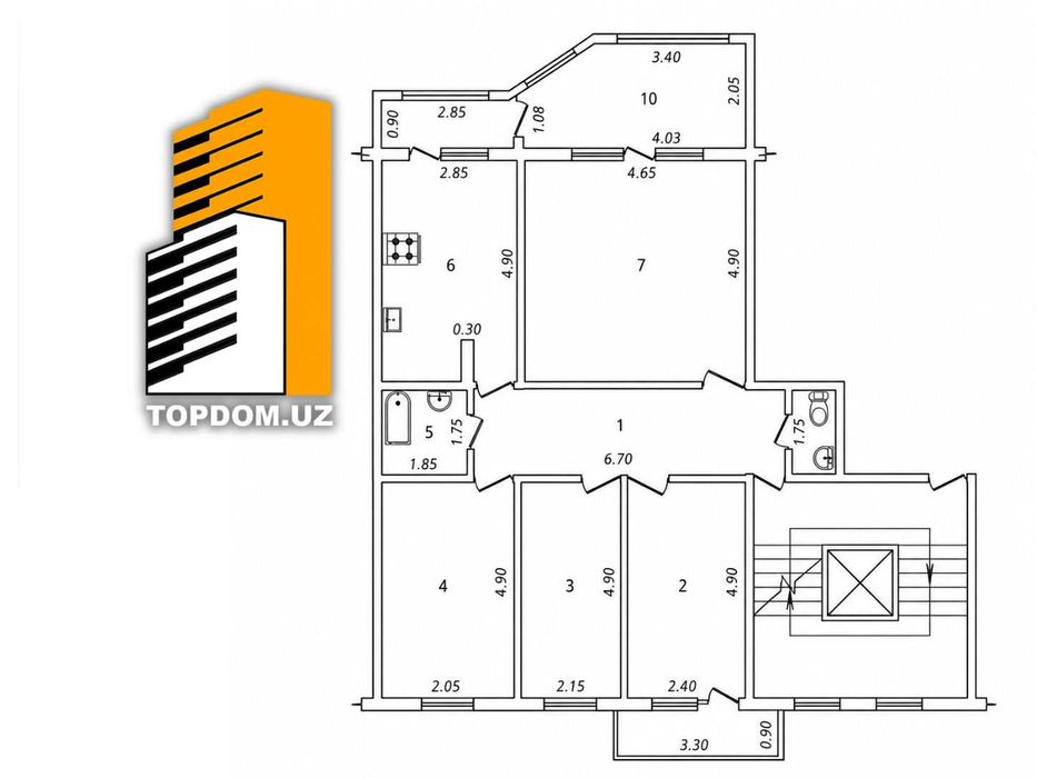 Банковский дом | 4-комнатная 110 м² | Метро Минор | 110 000 $