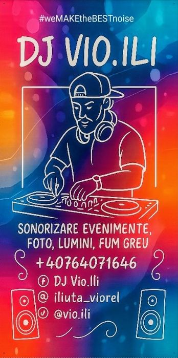 Dj evenimente/ Cafenea/ Piscina/ Majorat/ Banchet/ Ambiental & Foto