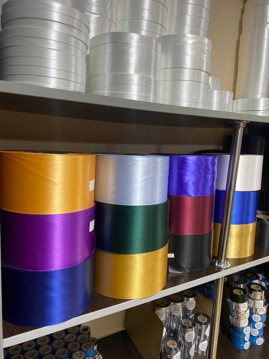 Рангли Сатин Нейлон ва риббонлар оптом нархда