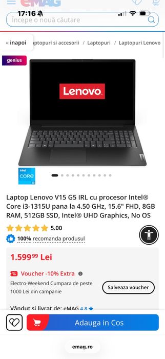 vand leptop Lenovo V15 G5  IRL
