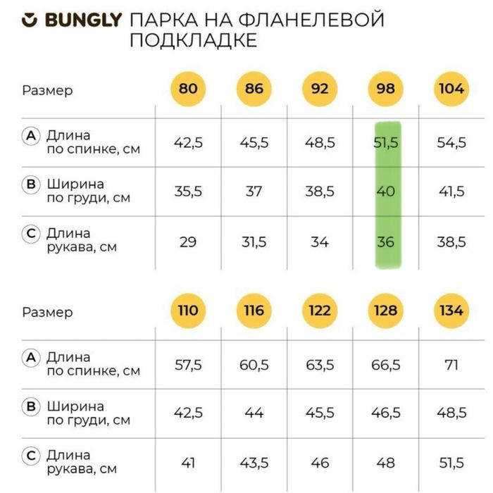 Осенняя куртка bungly 98 cm