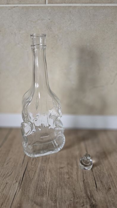 Sticla ornament vioara cutie noua
