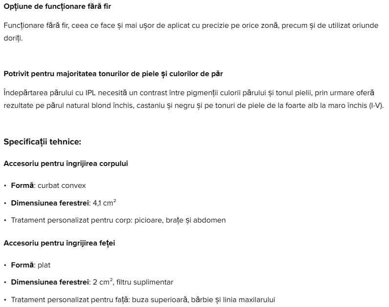 Epilator IPL Philips Lumea Seria 9000 BRI955/00, Senzor Smartskin, Nou