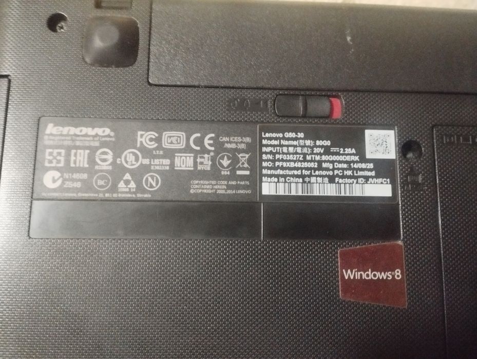 ноутбук lenovo g50 30 на разбор