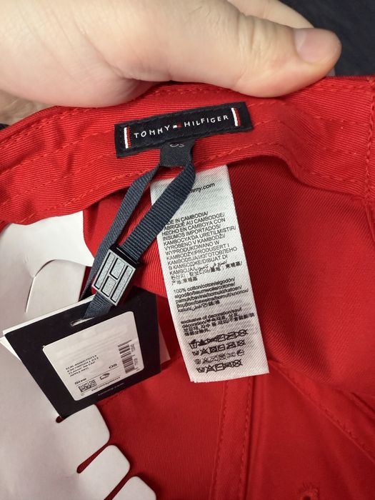 Tommy Hilfiger flag cap sapca unisex culoare rosu marime OS noua