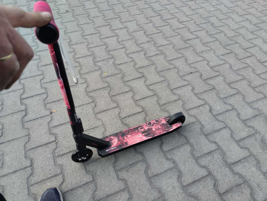 BYOX Детска тротинетка stunt SHOCK червен
