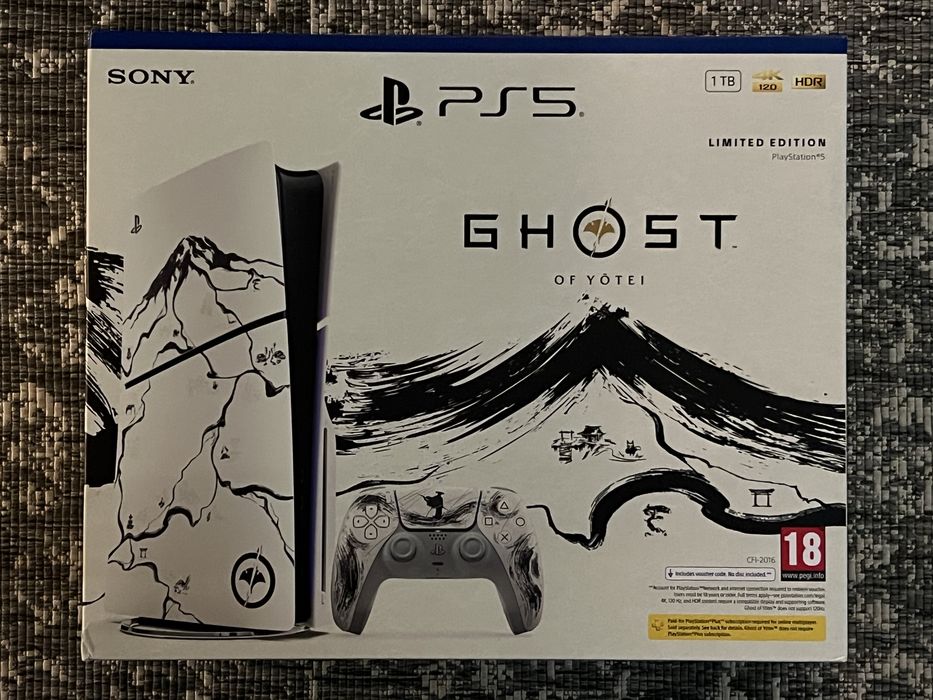 PlayStation 5 Slim / 1TB / “Ghost of Yotei” Black Limited Edition (Disk edition) конзола