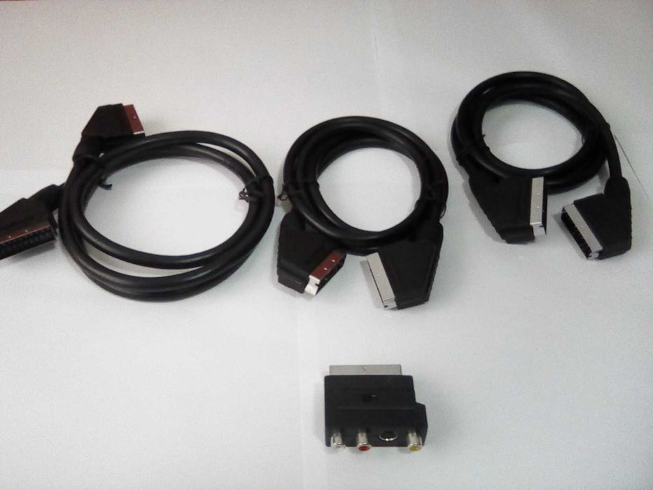 Cabluri euroscart + reductie ESCART la RCA si SVideo